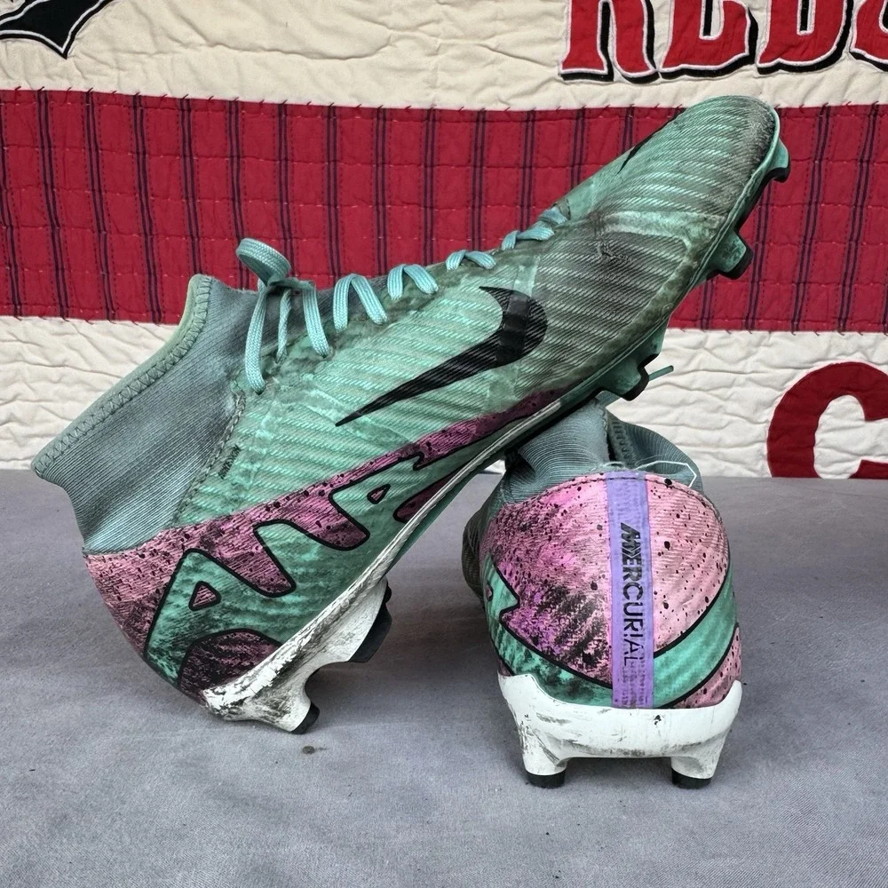 Size 9 - Nike Zoom Superfly 9 Academy Soccer Cleats DJ5625-300 Turquoise Mens‎